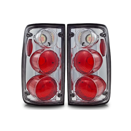 Winjet Altezza Tail Lights - Chrome / Clear CTWJ-0045-CC
